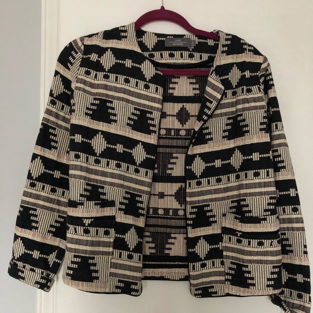 Abstract print jacket